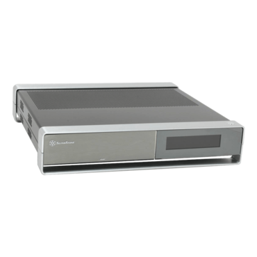Milo Series SST-ML02B-MXR, Fanless 120W PSU, microATX, Black/Silver, HTPC Case