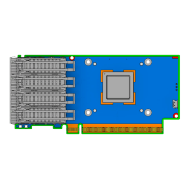 MCX713104AS-ADAT, 50Gbps, 4xSFP56, PCIe Network Adapter