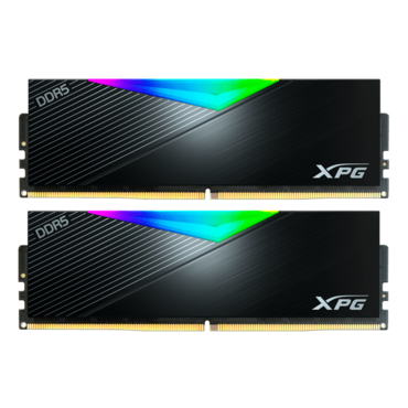 32GB (2 x 16GB) Lancer RGB DDR5 7200MT/s, CL34, Black, RGB LED, DIMM Memory