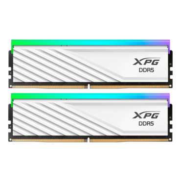 32GB (2 x 16GB) Lancer Blade RGB DDR5 6400MT/s, CL32, White, RGB LED, DIMM Memory