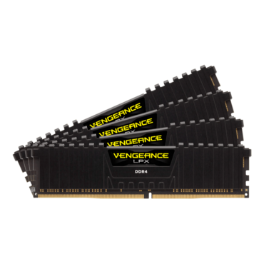 32GB (4 x 8GB) VENGEANCE® LPX DDR4 3600MHz, CL18, Blacxk, DIMM Memory