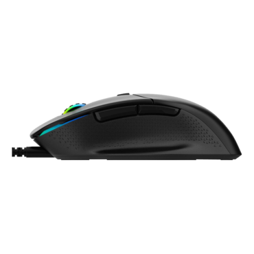 ALPHA, 3 RGB Zones, 16000-dpi, Wired, Black, Optical Gaming Mouse