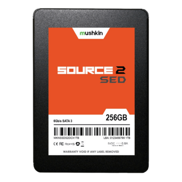 256GB Source 2 SED 7mm, 550 / 505 MB/s, 3D NAND, SATA 6Gb/s, SED, TCG Opal SSC, 2.5&quot; SSD