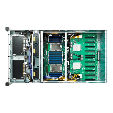 Thunder HX FT83AB7129 (B7129F83AV8E4HR-N-HE), 4U, Intel C621A, 12x SAS/SATA w/ 4x NVMe Hotswap, 32x DDR4, (3+1) 6000W Rdt PSU