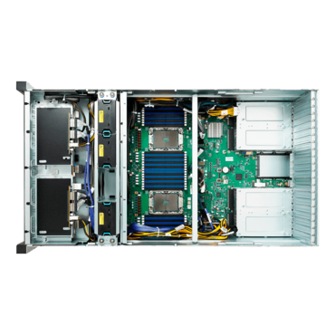Thunder HX FT83AB7129 (B7129F83AV8E4HR-N-HE), 4U, Intel C621A, 12x SAS/SATA w/ 4x NVMe Hotswap, 32x DDR4, (3+1) 6000W Rdt PSU