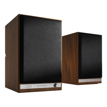 HD5-WAL, Wired/Bluetooth, Real Wood Veneer Walnut, 2.0 Channel Bookshelf Speakers