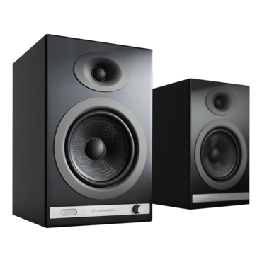 HD5-BLK, Wired/Bluetooth, Matte Black, 2.0 Channel Bookshelf Speakers