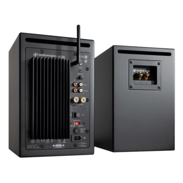 HD5-BLK, Wired/Bluetooth, Matte Black, 2.0 Channel Bookshelf Speakers