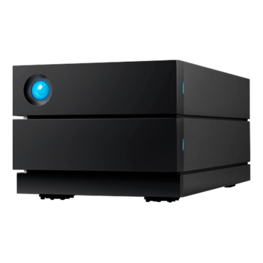 16TB LaCie 2big RAID, USB-C 3.2 Gen 2, Black, External Hard Drive