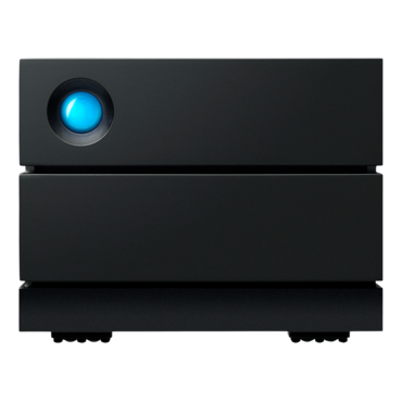16TB LaCie 2big RAID, USB-C 3.2 Gen 2, Black, External Hard Drive
