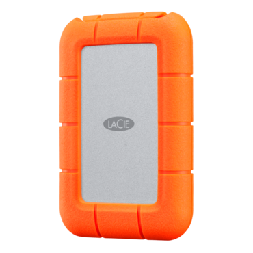 1TB LaCie Rugged Mini SSD, Up to 2000 MB/s, USB-C 3.2 Gen 2x2, Orange, External SSD