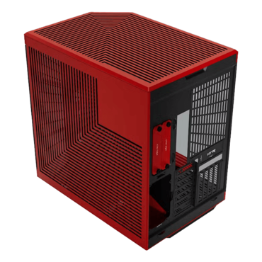 Y70, Tempered Glass, No PSU, E-ATX, Black Cherry, Mid Tower Case