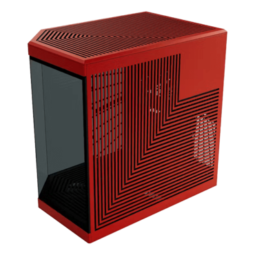 Y70, Tempered Glass, No PSU, E-ATX, Black Cherry, Mid Tower Case