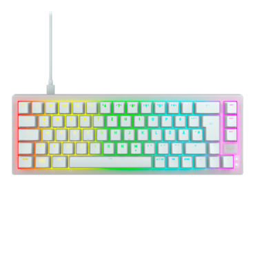 XTRFY K5V2 Compact, RGB, Cherry MX2A Red, Wired, White, Mechanical Gaming Keyboard
