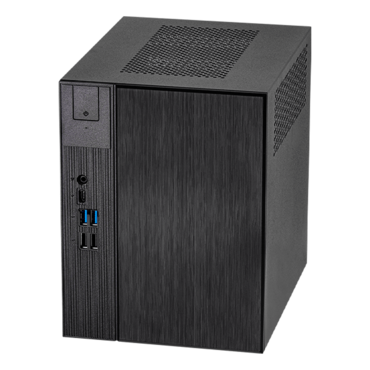 DeskMeet X600W - TAA Compliant, Intel® X600 Chipset, 4x DDR4 DIMM Memory, 2x M.2 SSD, 2x 2.5" HDD/SSD, 500W PSU, Mini Cube PC Barebone
