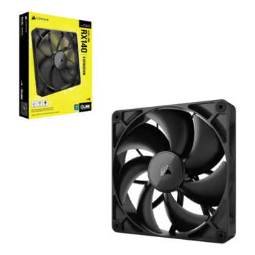 iCUE LINK RX140 140mm, 1700 RPM, 95.7 CFM, 36 dBA, Cooling Fan