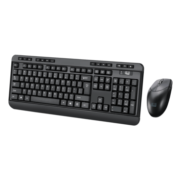 WKB-1320CB-TAA, Wireless, Black, Membrane Standard Keyboard & Mouse - TAA Compliant