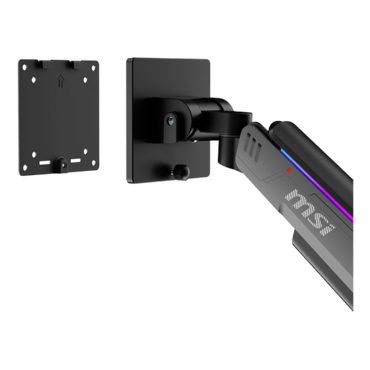 MPG MT201R, 17&quot; - 49&quot; Screens, Matte Black/Painted Grey, RGB Single Monitor Arm