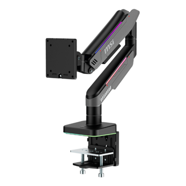 MPG MT201R, 17&quot; - 49&quot; Screens, Matte Black/Painted Grey, RGB Single Monitor Arm