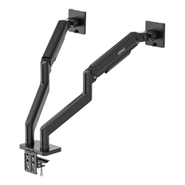 MAG MT201D, 17&quot; - 45&quot; Screens, Matte Black, Double Monitor Arm