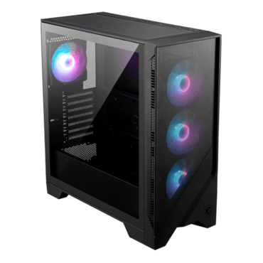 MAG FORGE 321R AIRFLOW, Tempered Glass, No PSU, ATX, Black, Mid Tower Case