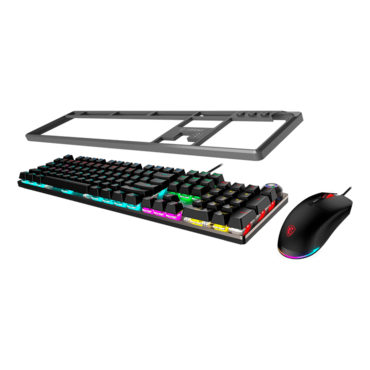 FORGE GK310 COMBO, RGB, Red Switch, Wired, Black, Mechanical Gaming Keyboard & Mouse
