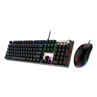 FORGE GK310 COMBO, RGB, Red Switch, Wired, Black, Mechanical Gaming Keyboard & Mouse