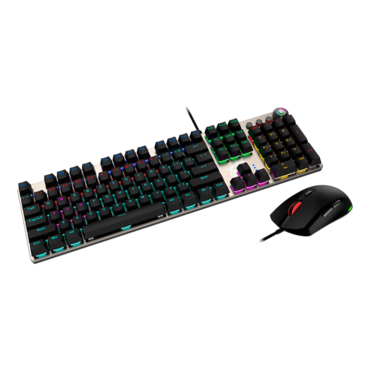 FORGE GK310 COMBO, RGB, Red Switch, Wired, Black, Mechanical Gaming Keyboard & Mouse