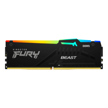 32GB (2 x 16GB) FURY™ Beast DDR5 6000MHz, CL36, Black, RGB LED, DIMM Memory