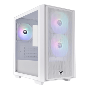 Versa H16 TG ARGB Snow, Tempered Glass, No PSU, microATX, White, Mini Tower Case