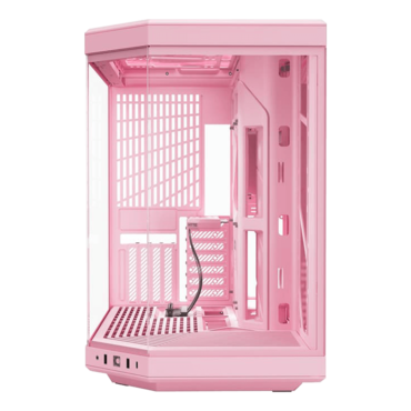 Y70, Tempered Glass, No PSU, E-ATX, Strawberry Milk, Mid Tower Case
