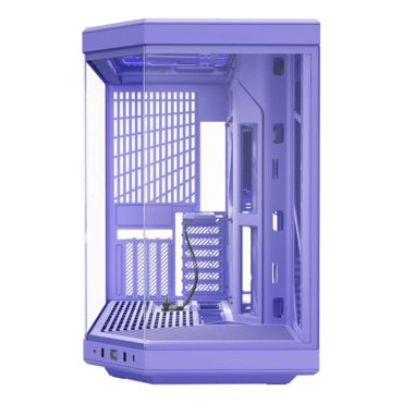 Y70, Tempered Glass, No PSU, E-ATX, Taro Milk, Mid Tower Case