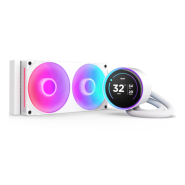 Kraken Elite 240 RGB (2024), White, 240mm Radiator, Liquid Cooling System