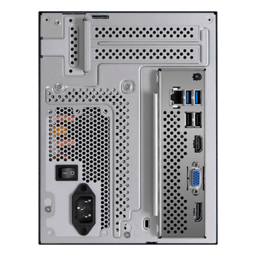 DeskMeet X300W - TAA Compliant, Intel® X300 Chipset, 4x DDR4 DIMM Memory, 1x M.2 SSD, 2x 2.5" HDD/SSD, 500W PSU, Mini Cube PC Barebone