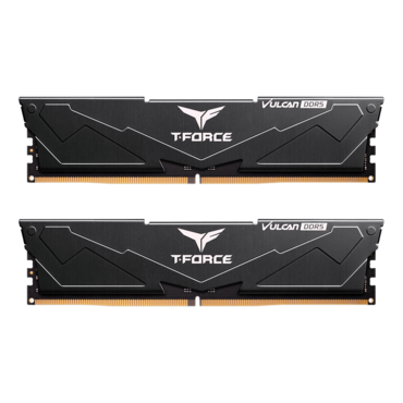 64GB (2 x 32GB) T-FORCE VULCAN DDR5 6400MT/s, CL34, Black, DIMM Memory - TAA Compliant