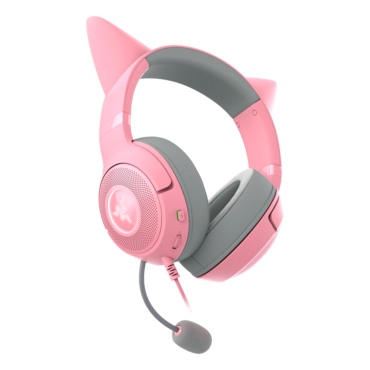 Kraken Kitty V2, Virtual 7.1 Surround Sound, Wired, Quartz Pink, Gaming Headset