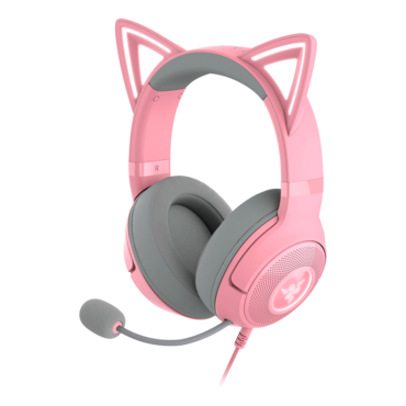 Kraken Kitty V2, Virtual 7.1 Surround Sound, Wired, Quartz Pink, Gaming Headset