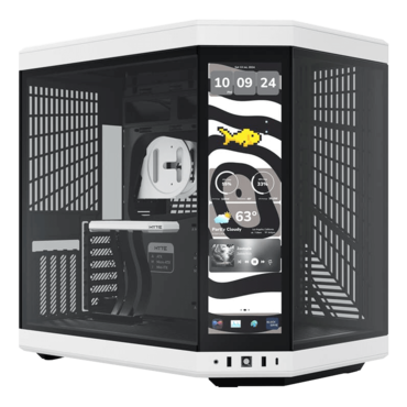 Y70 Touch Infinite, Tempered Glass, No PSU, E-ATX, Panda, Mid Tower Case