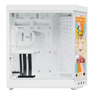 Y70, Touch Infinite, Tempered Glass, No PSU, E-ATX, Snow White, Mid Tower Case