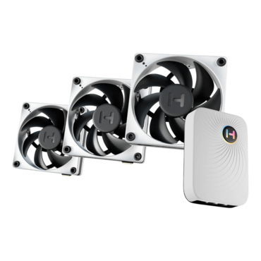 THICC FP12 3 x 120mm, w/ Controller, 3000 RPM, 105.8 CFM, 47.3 dBA, Cooling Fans