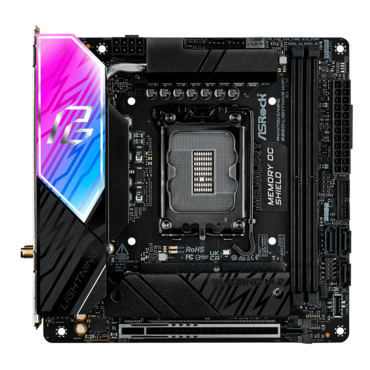 B860I Lightning WiFi, Intel® B860 Chipset, LGA 1851, Thunderbolt™ 4, Mini-ITX Motherboard