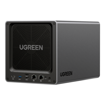 DXP4800 Plus, 4-bay NAS Server, Intel® Pentium® Gold 8505 5-core 4.40GHz processor, 8GB DDR5 RAM, SATA 6Gb/s, M.2 NVMe / 2, 10GbLAN / 1, 2.5GbLAN / 1, Type-A USB 3.2 / 2, 120W PSU