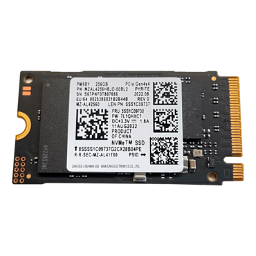 256GB PM9B1 MZAL4256HBJD-00BL2, 3300 / 1250 MB/s, V-NAND 3-bit MLC, PCIe NVMe 4.0 x4, M.2 2242 OEM SSD
