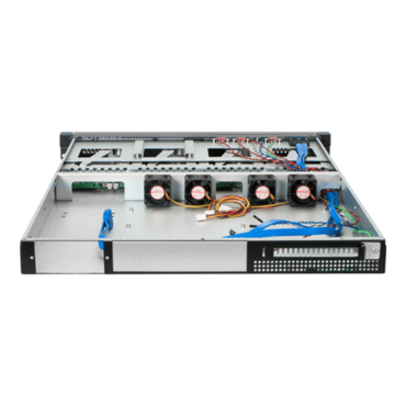 C-140SS, 4x 3.5&quot;/2.5&quot; Hotswap Bays, ATX, No PSU, Black, 1U Chassis