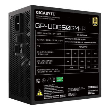 UD850GM-A, 80 PLUS Gold 850W, Fully Modular, ATX Power Supply