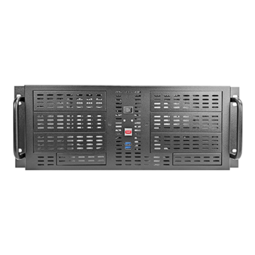 D-406L-EC, 6x 5.25&quot; + 2x 3.5&quot; Bays, E-ATX, No PSU, Black, 4U Chassis
