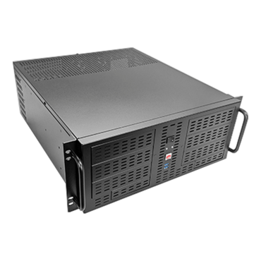 D-406-EC, 6x 5.25&quot; + 2x 3.5&quot; Bays, ATX, No PSU, Black, 4U Chassis