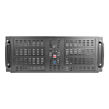 D-406-EC, 6x 5.25&quot; + 2x 3.5&quot; Bays, ATX, No PSU, Black, 4U Chassis