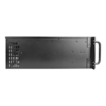 D-406-EC, 6x 5.25&quot; + 2x 3.5&quot; Bays, ATX, No PSU, Black, 4U Chassis