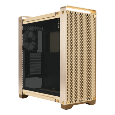 DUBILI, Tempered Glass, No PSU, E-ATX, Champagne Gold, Full Tower Case